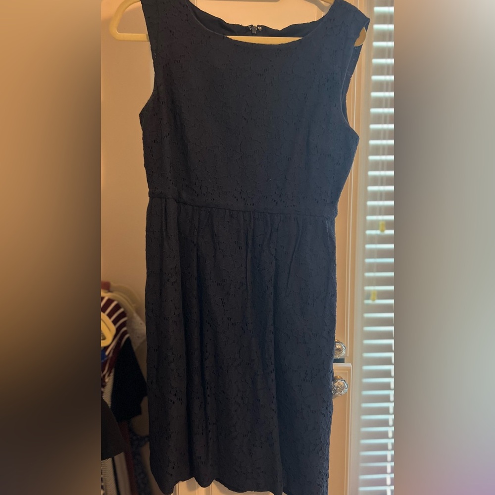 JCrew Navy Lace Dress